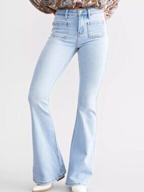 KanCan High Rise Flare Stretch Jean - Size 27R - Excellent Condition